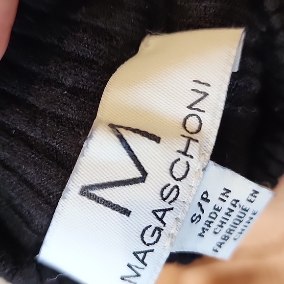 Magaschoni Ribbed Turtleneck Bodycon Dress - Mustard & Black Bundle - Picture 4 of 6